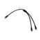 supmory F Type Coax Cable Splitter F Male to F Dual Male Cable 75Ohm for Cable Connection TV Satellite Receiver with 3 F Male to F Female adapters 1 Pack