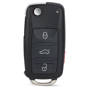 Yewong Flip Key Fob Replacement Keyless Entry Remote Control for Volkswagen Touareg 2004 2005 2006 2007 2008 2009 2010 KR55WK45022 3D0 959 753 315MHZ 4 Buttons