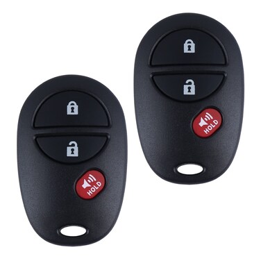 Car Key Fob Keyless Entry Remote for 20072016 Toyota Tundra 20052016 Toyota SiennaSequoiaTacoma GQ43VT20T 3Btn 2 Pack