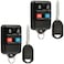 Car Key Fob Keyless Entry Remote fits Ford Lincoln Mercury Mazda with Ignition Key CWTWB1U331 GQ43VT11T CWTWB1U345 4btn Set of 2