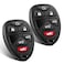 SelfProgramming Replacement Keyless Entry Fits for Chevy Tahoe Suburban GMC Yukon 1500 and 2500 Cadillac Escalade ESVEXT 2007 2008 2009 2010 2011 2012 2013 2014 Remote Fob PN15913427Pack of 2