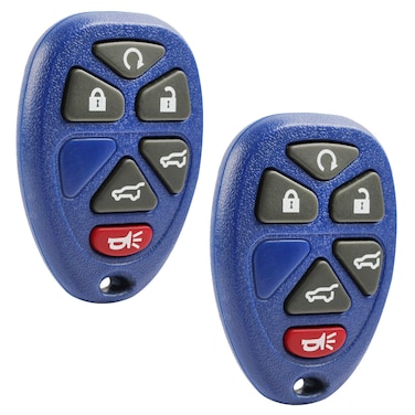 Key Fob Keyless Entry Remote fits 20072014 Chevy Tahoe Suburban  20072014 Cadillac Escalade  20072014 GMC Yukon Blue Set of 2