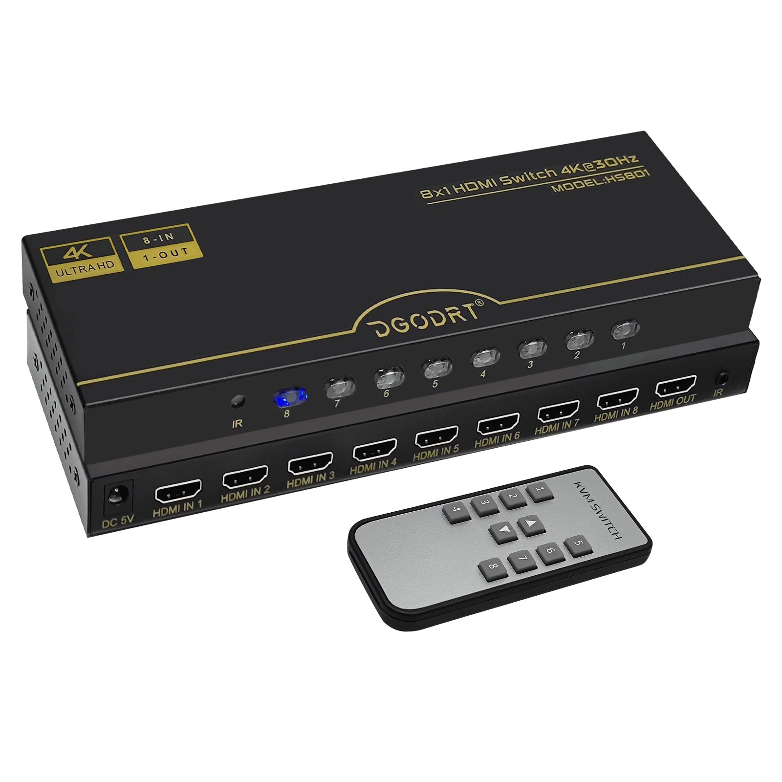 Dgodrt Dgodrt 81 Hdmi Switch 8 In 1 Out