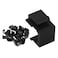 VCE VCE 20Pack Blank Keystone Jack Inserts for Wallplate Black