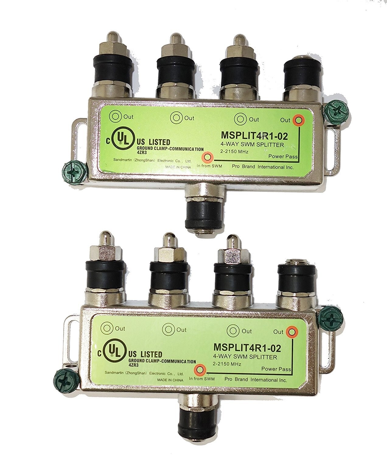 satellitesale Satellitesale Directv Swm Approved 4way Splitter 2pack