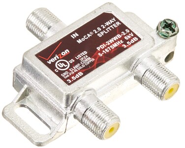Verizon FiOS 2 Way MoCA 20 Splitter PDI2WWB20 35dB with Screw Set