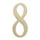 Products DeSignit Standard Plaque Number 8 Satin Brass