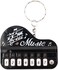 Black Micro Piano Keychain Portable Keyboard Instrument Keychain Mini Electronic Keyboard Keychain with Lights Pianos and Keyboards Musical Instrument Keychain Accessories Gift Black MINI