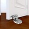 Mays Magnetic Door Stopper Floor Door Stopper Magnetic Heavy Duty Door Holder to Keep Doors Open with 3M Self Adhesive and Hidden Screw Mount 2pcs Silver