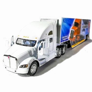 Kinsmart 168 Diecast Kenworth T700 Container Truck White Colour Model Collection New Gift