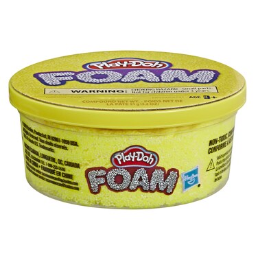PlayDoh Foam Yellow Single Can of NonToxic Modeling Foam for Kids 3 Years  Up