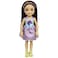 Barbie Chelsea Doll 6 Inch Brunette Wearing Tie Dye Shorts Molded Top  Yellow Shoes Gift For 3 To 7 Year Olds Multi