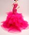 Cora Gu Handmade Dress Fit for 12 Doll Classic Fuchsia Embroidery Mermaid DressWedding Gowns Fit for 12 Fashion Doll Dolls not Included