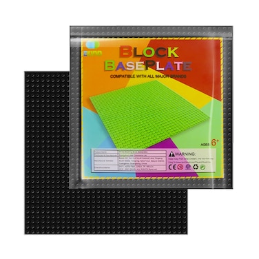 EKIND 6 PCS Classic Building Base Block Plate 10 x 10 Compatible with Building Brickyard Blocks All Major Brands White