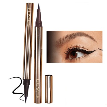 Blue Electronic Technology Company Eyeliner Pen Long Lasting No Smudging Quick Drying Lying Silkworm Pencil Liquid Eye Shadow Beauty Makeup Cosmetics Tool Waterproof Eye PencilBrown