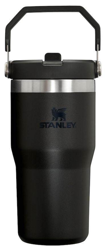 Stanley IceFlow Stainless Steel Tumbler with Straw  Vacuum Insulated Water Bottle for Home Office or Car Reusable Cup Leakproof Flip Cold 12 Hours Iced 2 Days 20 Oz Black 20