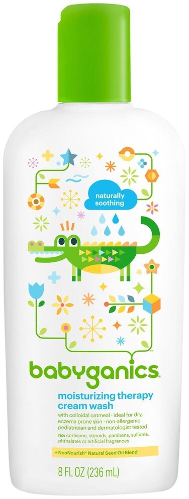 Babyganics Moisturizing Therapy Cream Wash 8oz