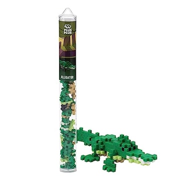 PLUS PLUS Alligator Construction Building StemSteam Toy Interlocking Mini Puzzle Blocks for Kids  70 Piece Mini Maker Tube