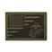 Rothco US FlagUSMC Eagle Globe and Anchor Morale Patch Olive Drab
