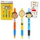 Peanuts Pens Gift Set  Bundle with 3 Charlie Brown Pens with Clip Plus Stickers  Peanuts Office Desk Supplies