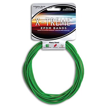 Alliance Rubber 02003 EPDM NonLatex Rubber Xtreme File Bands 10 Pack 7 x 18 Lime Green