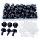 Bestartstore 1Box50pcs15mm Black Plastic Safety Eyes DIY Craft Eyes with 50pcs Washers for Amigurumi ProjectsKnitting Needles Crochet ToyDoll Crafts Plush Animal DIY Making