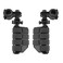 Motorcycle Highway Pegs for Harley Crash BarHighway Foot Pegs Footpegs Foot Rest and Mount Kit Compatible with Harley Road King Road Glide Street Glide 25mm 32mm 34mm Engine Guard Gloss Black