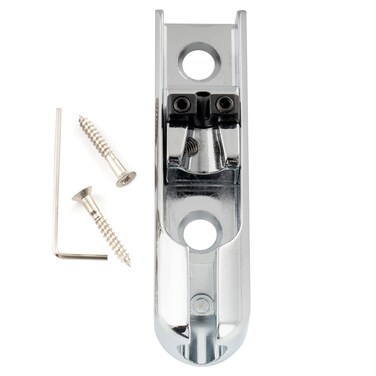 Musiclily Pro Single Individual String LockDown Bass Bridge for Electric Bass Chrome