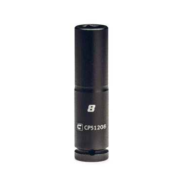 Capri Tools 8 mm Deep Impact Socket 14Inch Drive 6Point Metric