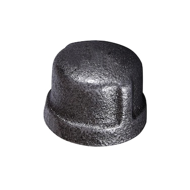 SUPPLY GIANT CNDQ0056 34 Black Malleable Iron Pipe Cap for 150 lb Applications with Female Thread