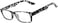 OWL Classic Retro Style Narrow Rectangular Frame Clear Lens Eyeglasses