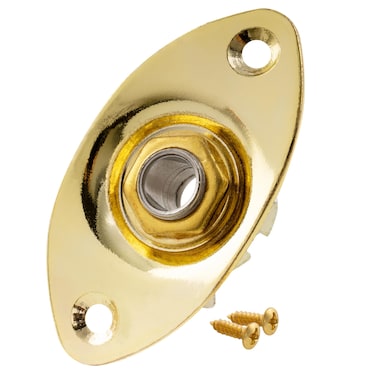 Musiclily Oval Guitar Input Jack SocketGold