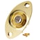 Musiclily Oval Guitar Input Jack SocketGold