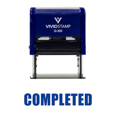 Vivid Stamp Basic Completed Self Inking Rubber 34 x 178 Large