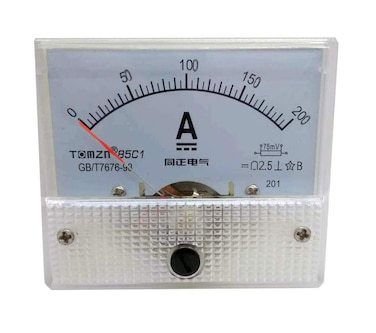 YXQ 0200A Analog Current Panel 85C1A Amp Ammeter Gauge Meter 15 Accuracy 75mV for Auto Circuit Measurement Tester DC 200A