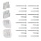 GRENFU Retractable Baby Gates Extra Wide Dog Gate Full Set Hardware Retractable Gate Large Baby Gate Replacement Parts Mesh Baby Gate Wall Mount Hardware with Brackets Latches Hooks Screws Gray