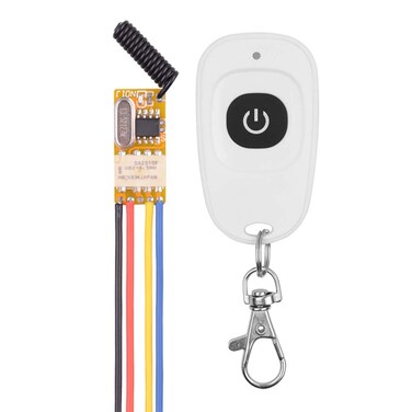 ZABLL DC 37V  12V 5V Mini Size Relay Remote Control Switch 433Mhz Wireless RF Momentary Switch with Delay Function Transmitter and Receiver for Wireless Control Toys DIY