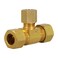 highcraft D64S383814OM Compression Tee Pipe Fitting 38 X 14 OD Connection Lead Free Brass 38 X 38 X