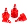 HooCrawler 20Pcs Simulated Traffic Cones Mini Decoration Toys Traffic Road Cones for RC Crawler 116 118 124 RC Car SCX24 FCX24 TRX4M
