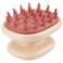 Biiange Handheld Scalp Shampoo Massage Brush Silicone Massage Comb Silicone Scrubbers Scalp Massager Comb for Soothing Scalp 1Pack Pink