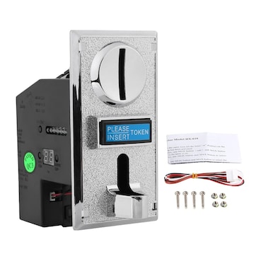 Acogedor Multi Coin Acceptor 6 Kinds of Different Coins Selector Acceptor High Accuracy AntiPhishing AntiMixed Coin for Vending Machines Game Machine etc