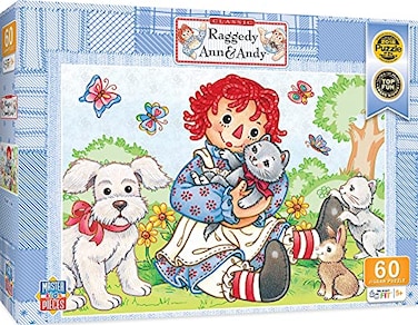 MasterPieces Raggedy Ann Andy Best Friends Right Fit Puzzle 60Piece