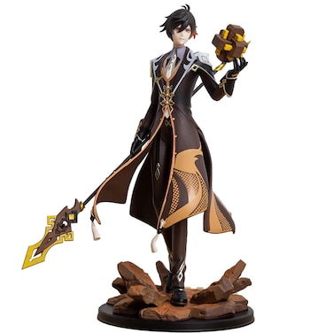 RZAHUAHU Genshin Impact Zhong Li 17 Figure miHoYo Game Character PVC Rex Lapis Anime Model Toy 27CM
