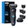 Braun Electric Shaver for Men Series 5 5120s Wet  Dry Shave Turbo Shaving Mode Foil Shaver Engineered in Germany with Beard Trimmer  Attachments Blue