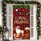 Black Santa Claus Christmas Door Cover