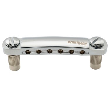 Musiclily Wilkinson WOGT1 525mm TuneOMatic Stop Tailpiece for USA Epiphone Les Paul SG Style Electric Guitar Chrome