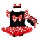 MYRISAM Baby Girls Christmas Costume Snow White Mermaid Princess Polka Dot Birthday Romper Tutu Dress wHeadband Shoes