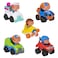 Blippi Mini Mobiles 5 Pack Mini Vehicles  Features Character Toy Figure In Each Vehicle MobileCar Monster Truck Recycle Truck Ice Cream Truck and Airplane  Educational Toys for Young Children