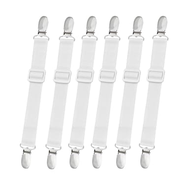 Quanzhou Chenchenchen ECommerce CoLtd Bed Sheet Holder Straps Blue and balk White 01sheetstraps04