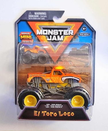 Monster Jam Play Set with Bonus Mini Regalo Grave Digger El Toro Loco and Megalodon 3 Years Old El Toro Loco Small 6071545